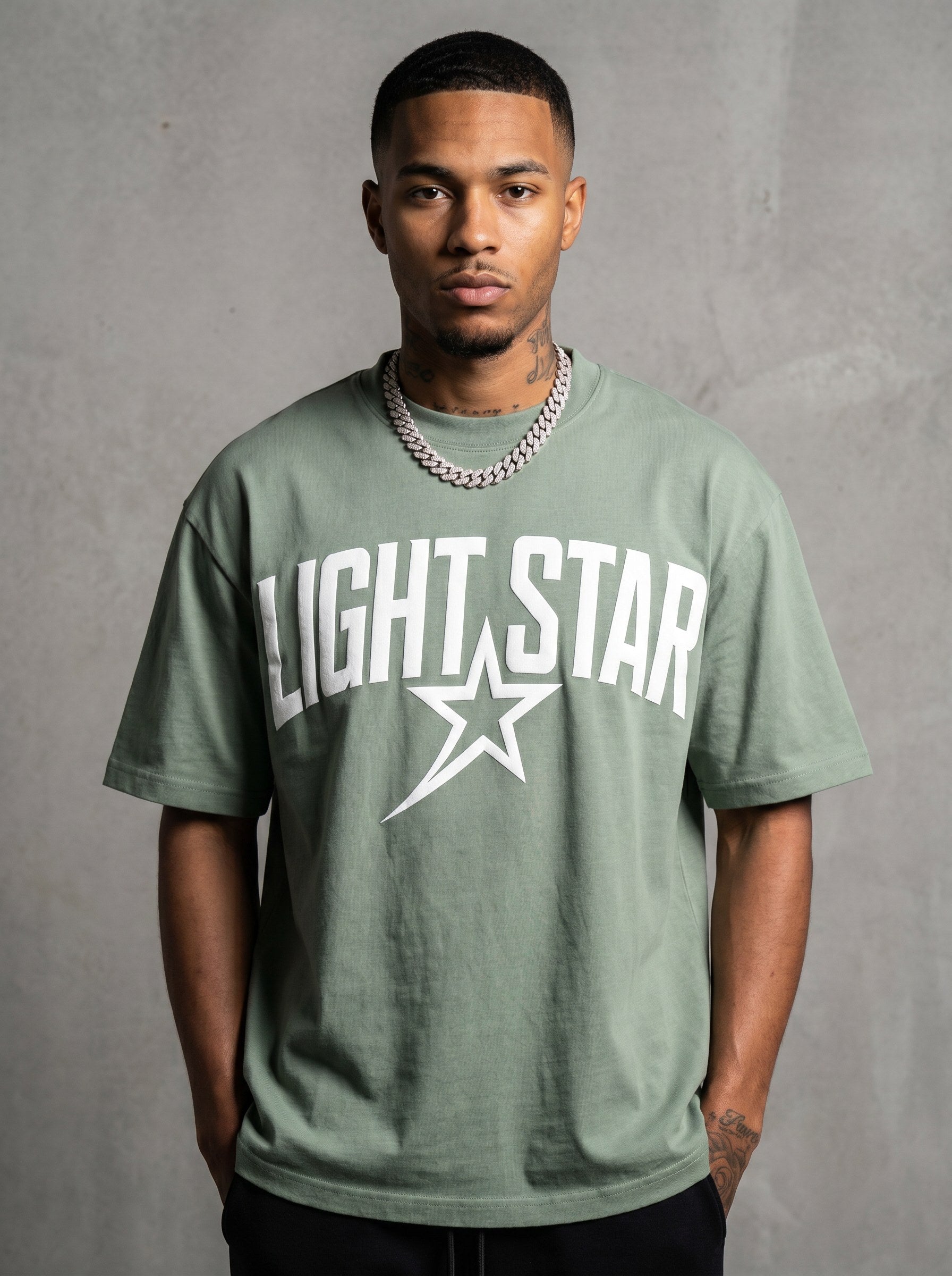 Arch Logo Bold Tee Sage