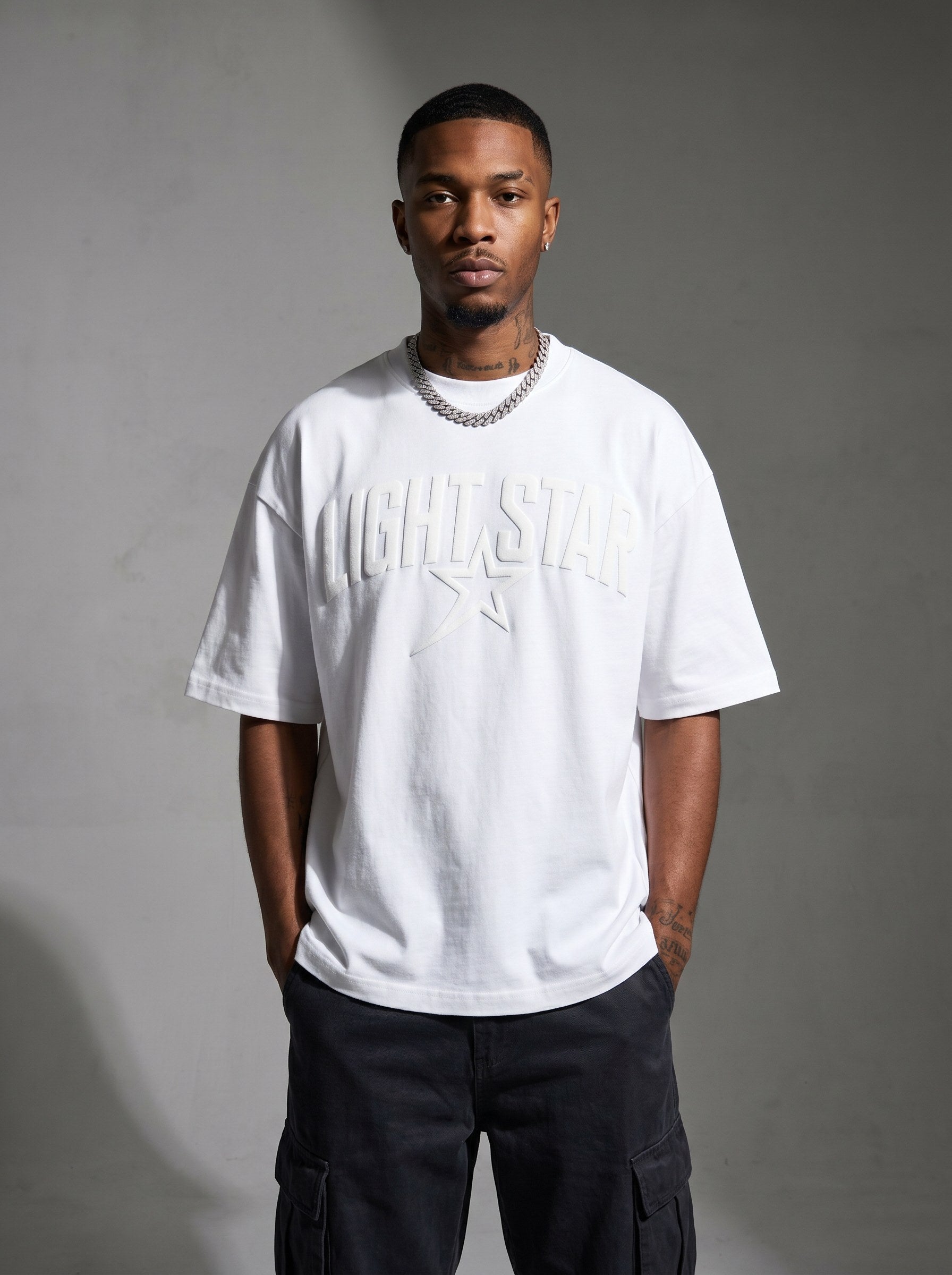 Arch Logo Bold Tee White